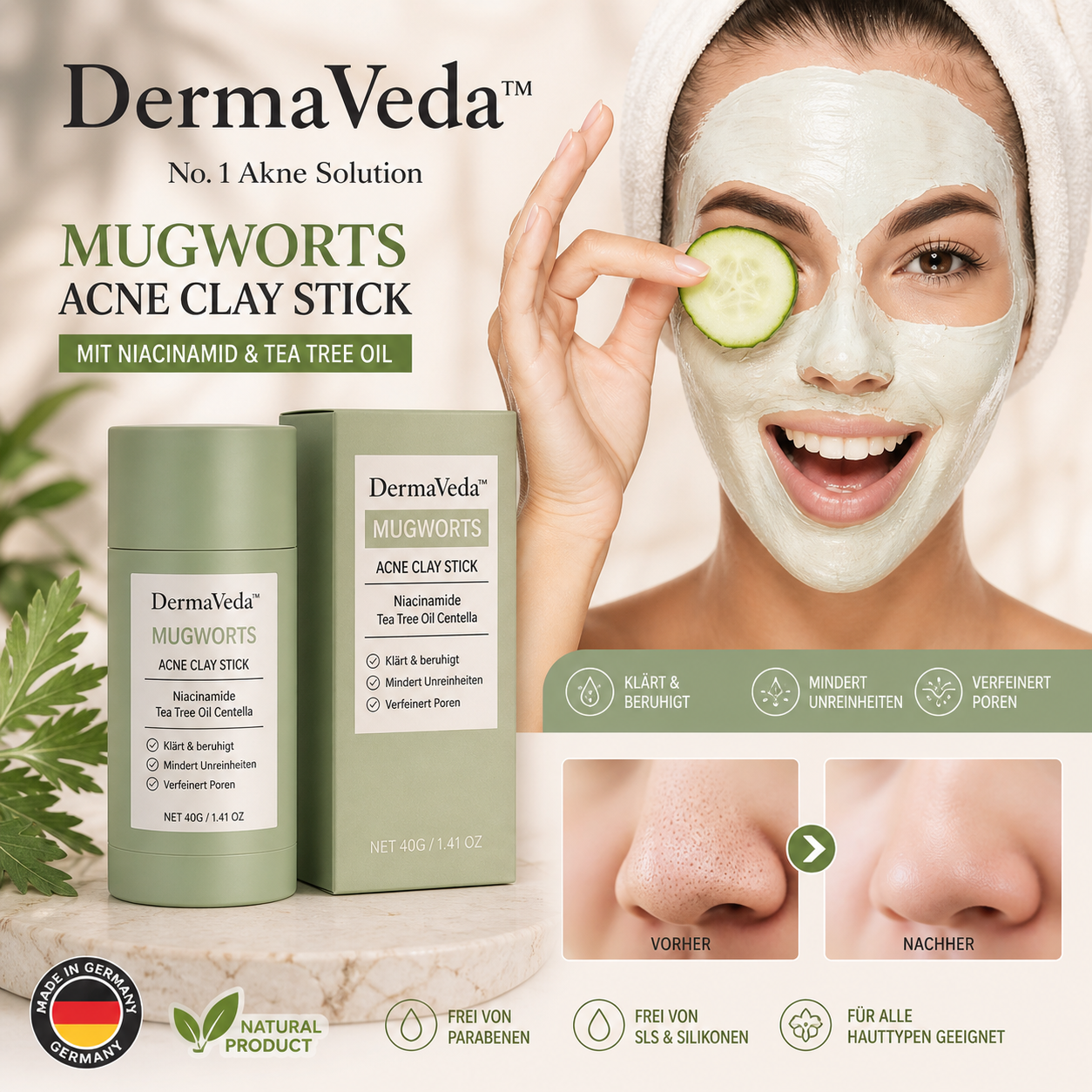 Akne Maske by DermaVeda™