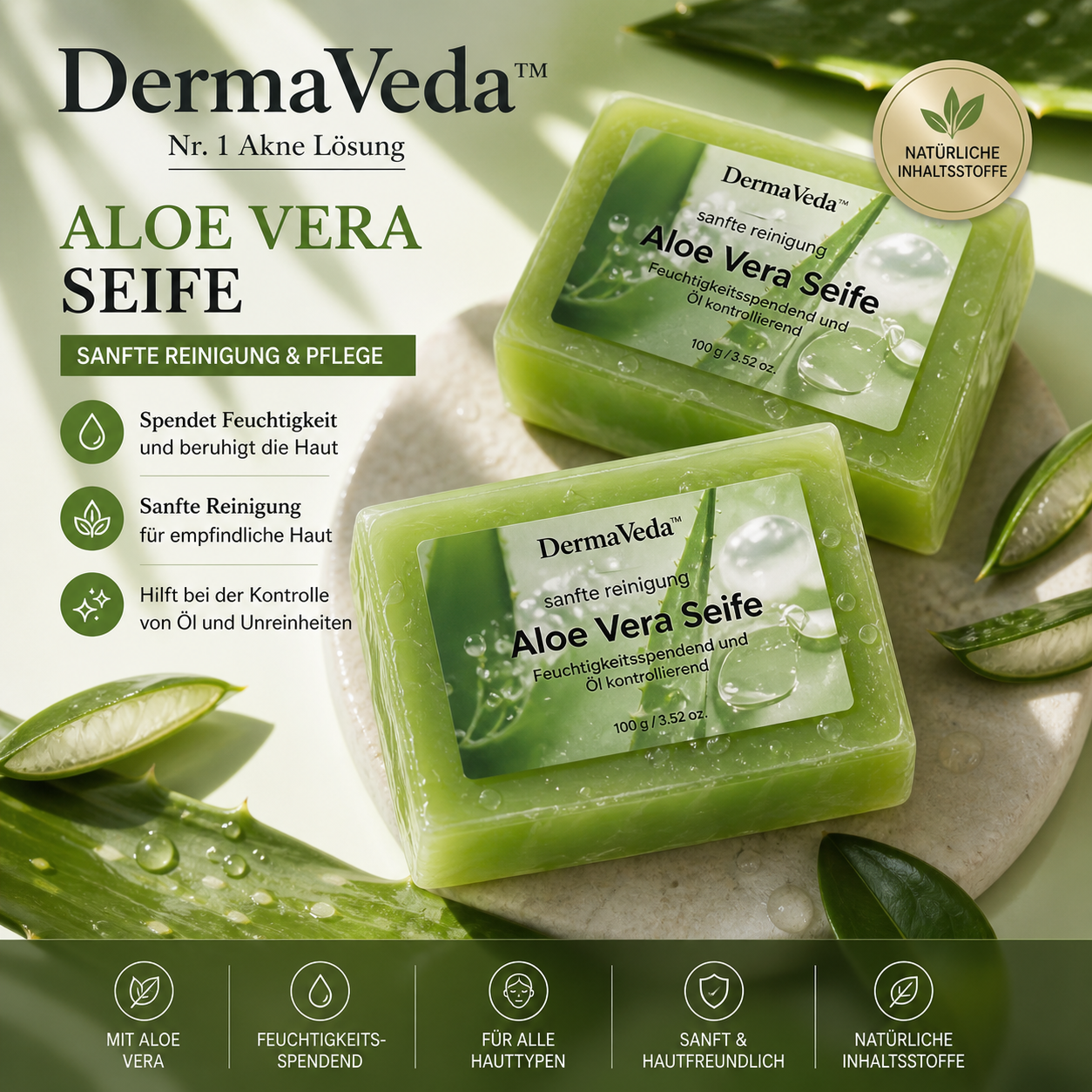 Aloe Vera Pflege by DermaVeda™
